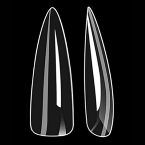 Vayve Soft Gel Nail Tips – Half Matte Pre Buff & Full Clear, 120 Pcs (12 Sizes)