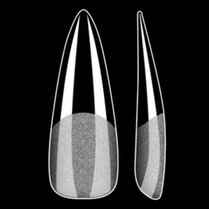 Vayve Soft Gel Nail Tips – Half Matte Pre Buff & Full Clear, 120 Pcs (12 Sizes)