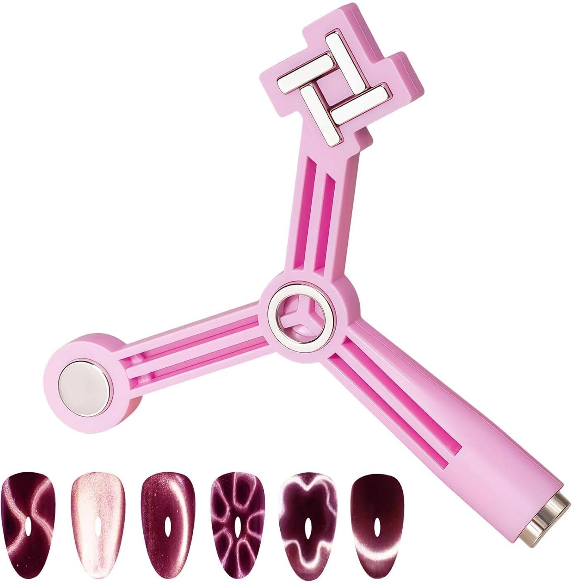 Vayve 4 in 1 Cat Eye Nail Magnet Tool for Magnetic Gel Polish, Nail Art Magnet Pen