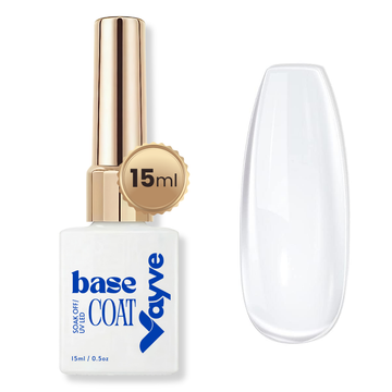 Vayve Gel Base Coat 15ml | Strong Adhesion UV/LED Soak-Off Base Coat