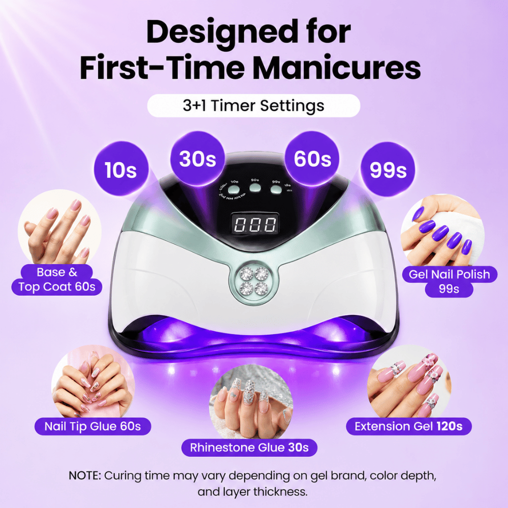 UV Lamp Nail Dryer L3 – 168W Nail Lamp with Smart Sensor & LED Display
