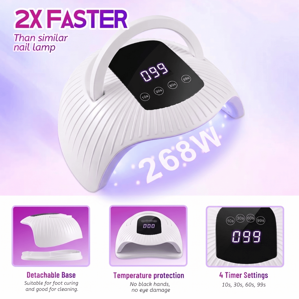 UV Lamp Nail Dryer BM-8 268W with Smart Sensor & LED Display
