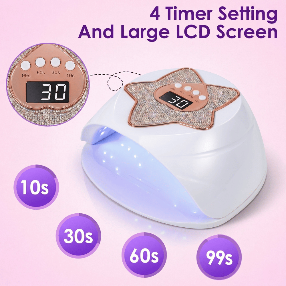UV Lamp Nail Dryer QY7 – 268W Nail Lamp with 57 LEDs & Smart Sensor