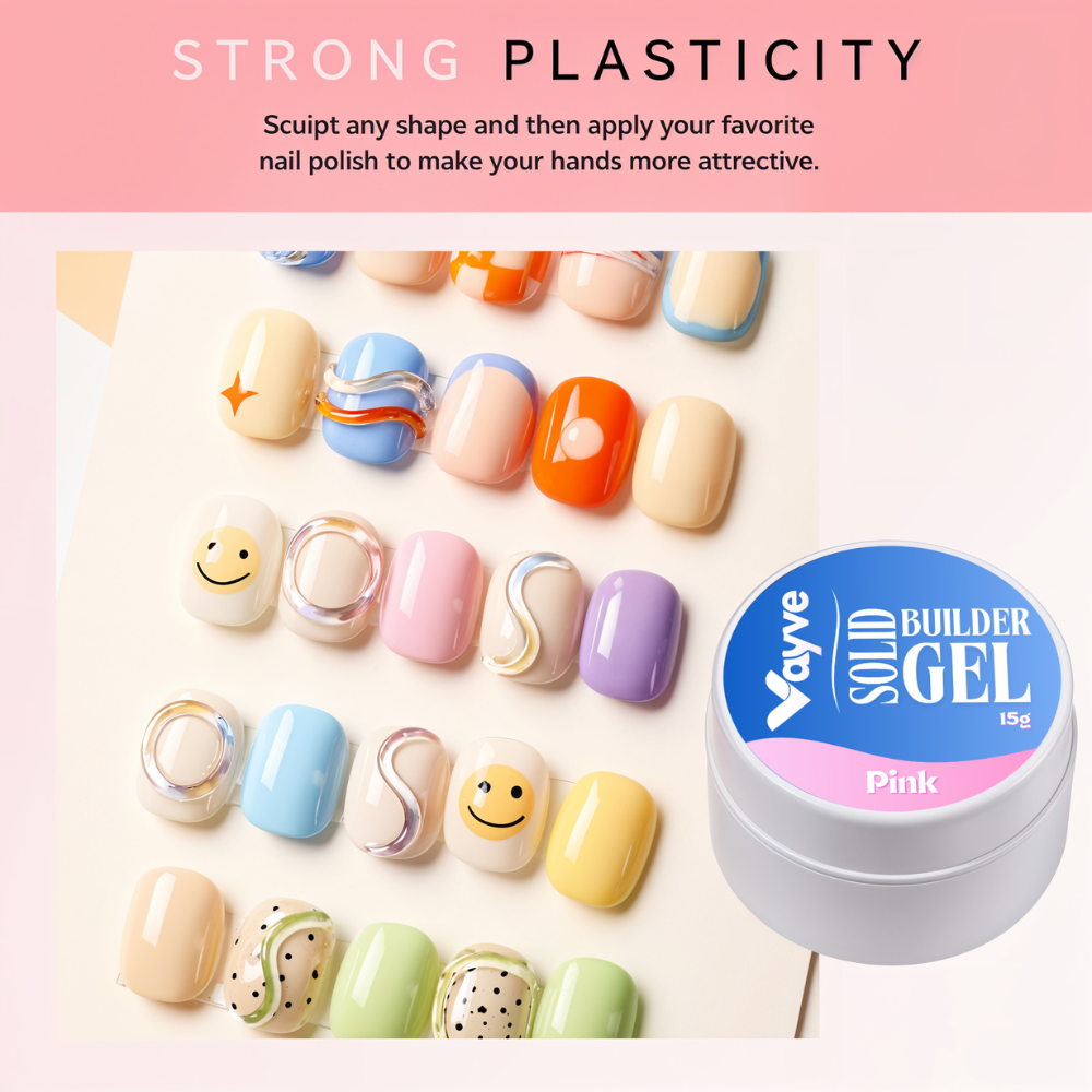 Vayve Solid Builder Gel 15g | Non-Stick Nail Extension Gel