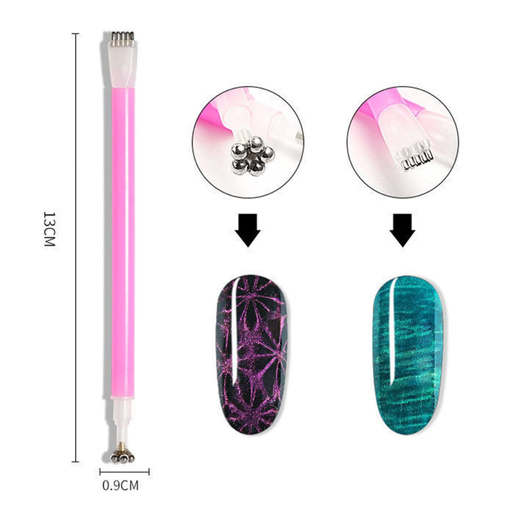 Vayve 10pcs Cat Eye Nail Magnet Tool Set for Magnetic Gel Polish Designs