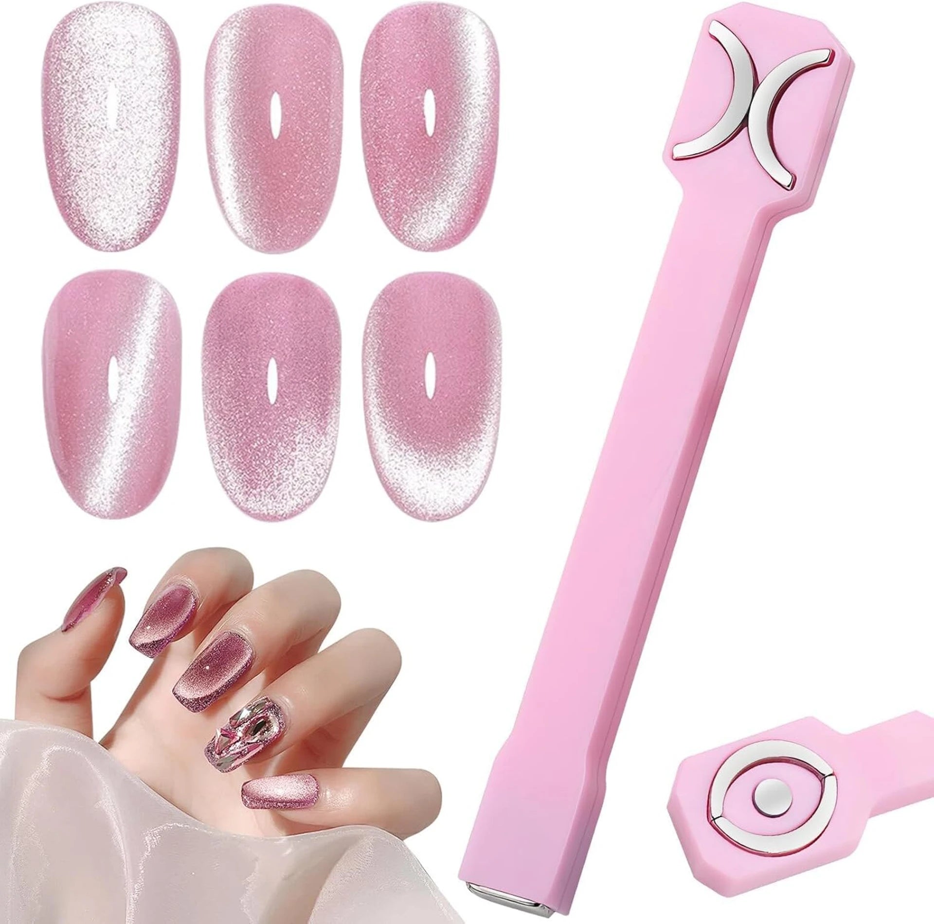 Vayve 3 in 1 Cat Eye Nail Magnet Tool for 3D Magnetic Gel Designs