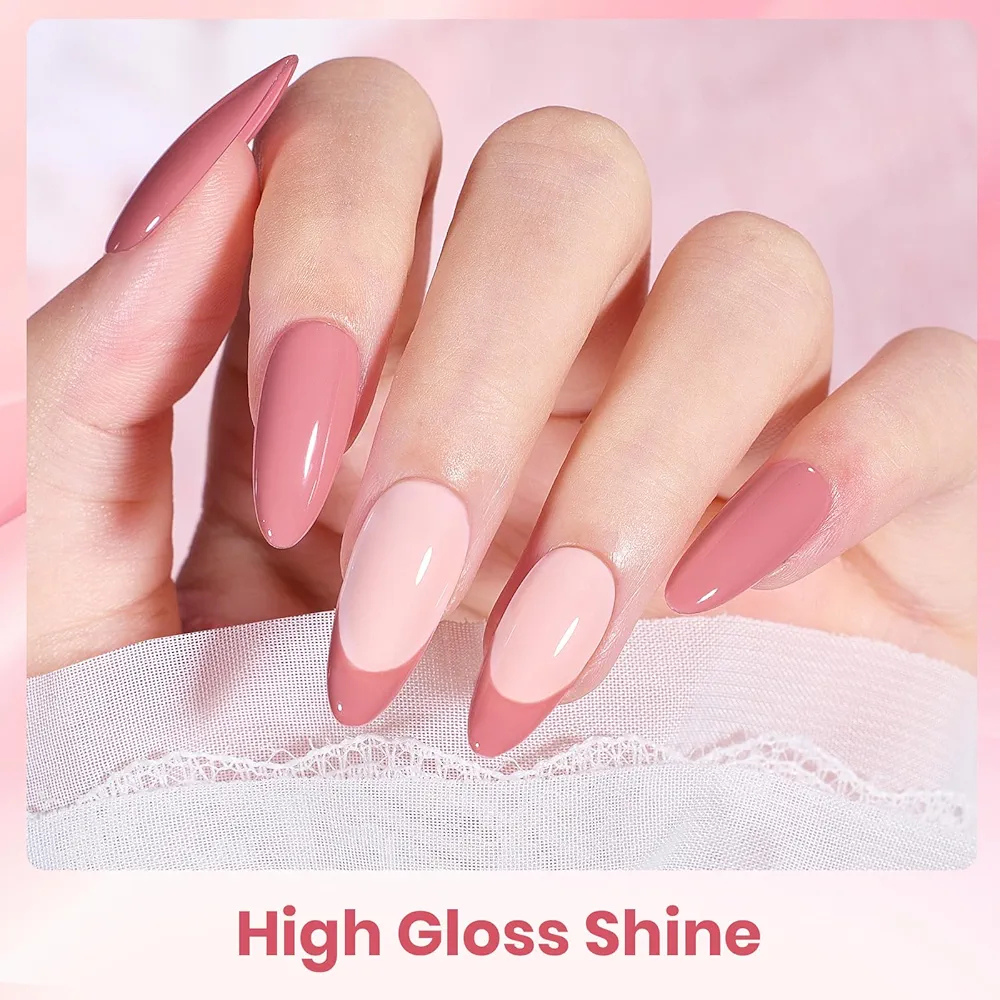 Vayve Marbella Nude Gel Polish Set – 6 Soft Pink & Nude Shades