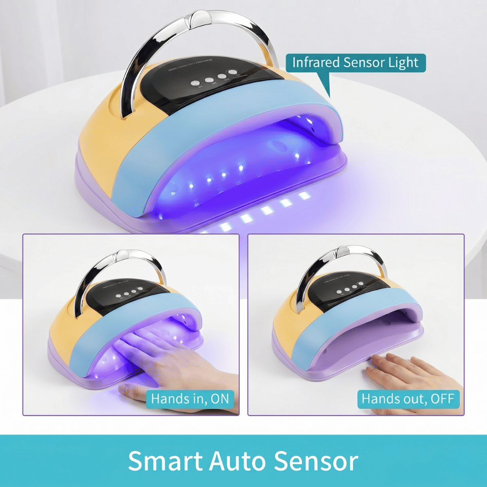 UV Lamp Nail Dryer C8 Plus – 256W Nail Lamp with 57 LEDs & Smart Auto Sensor
