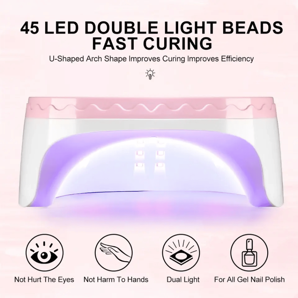 UV Lamp Nail Dryer G17 – 168W Nail Lamp with 45 LEDs, Smart Sensor & Removable Base