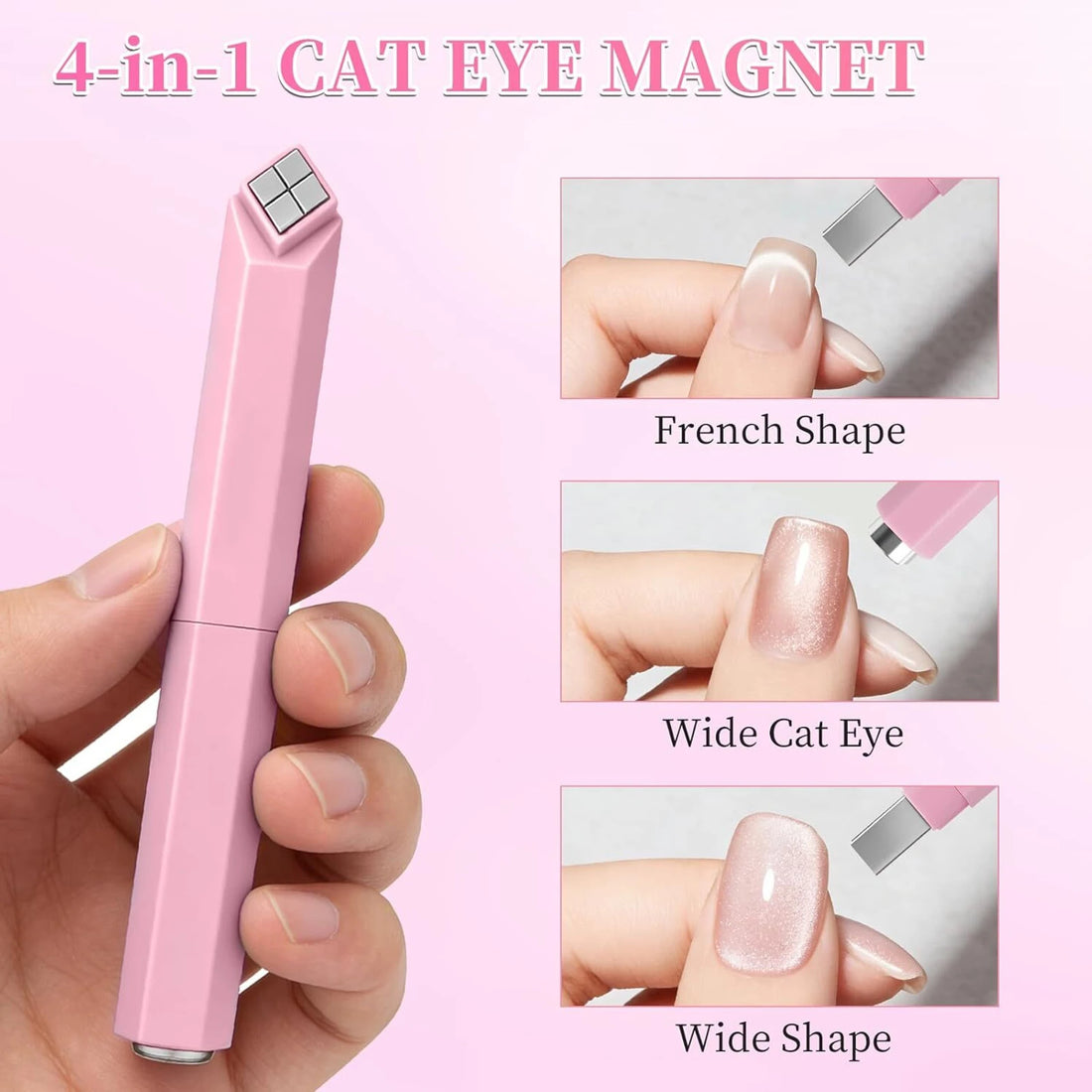 Vayve 4 in 1 Cat Eye Nail Magnet Tool for Magnetic Gel Polish Designs