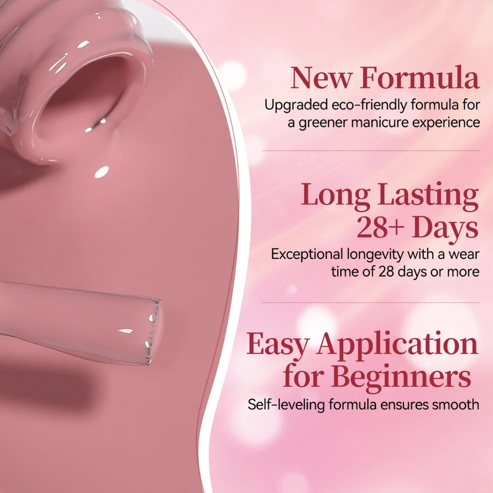 Vayve Rosalia Gel Polish Set – Solid Colors Pink, Red, Nude 6 Shades