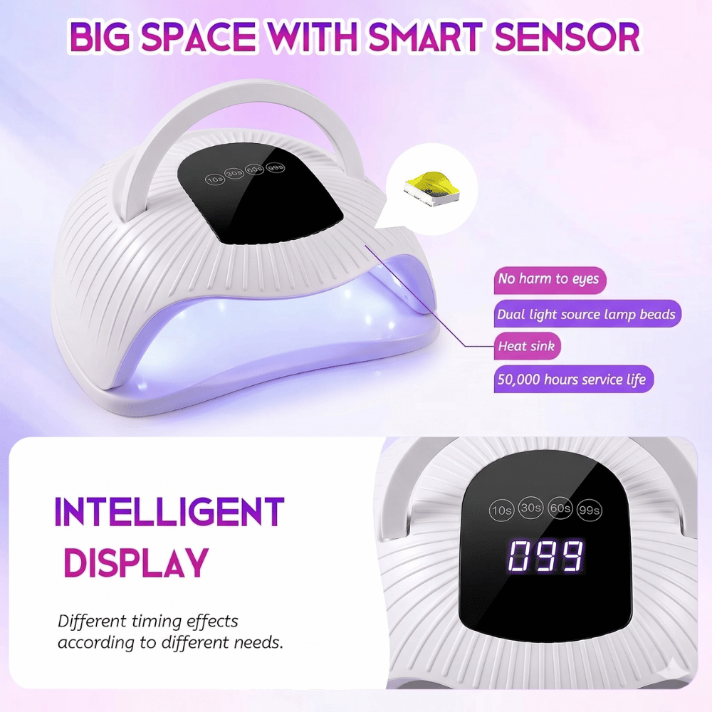 UV Lamp Nail Dryer BM-8 268W with Smart Sensor & LED Display