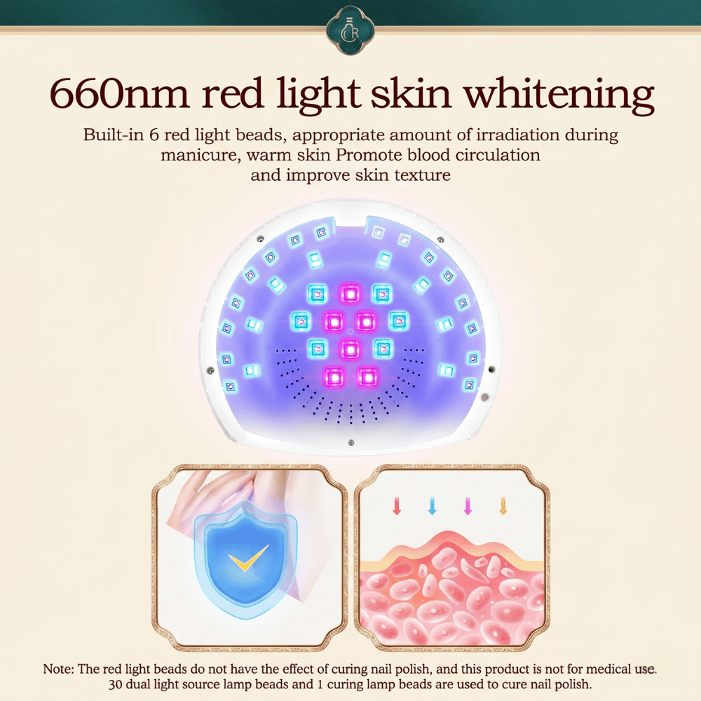 UV Lamp Nail Dryer V15 128W with Flexible Gooseneck UV LED Light