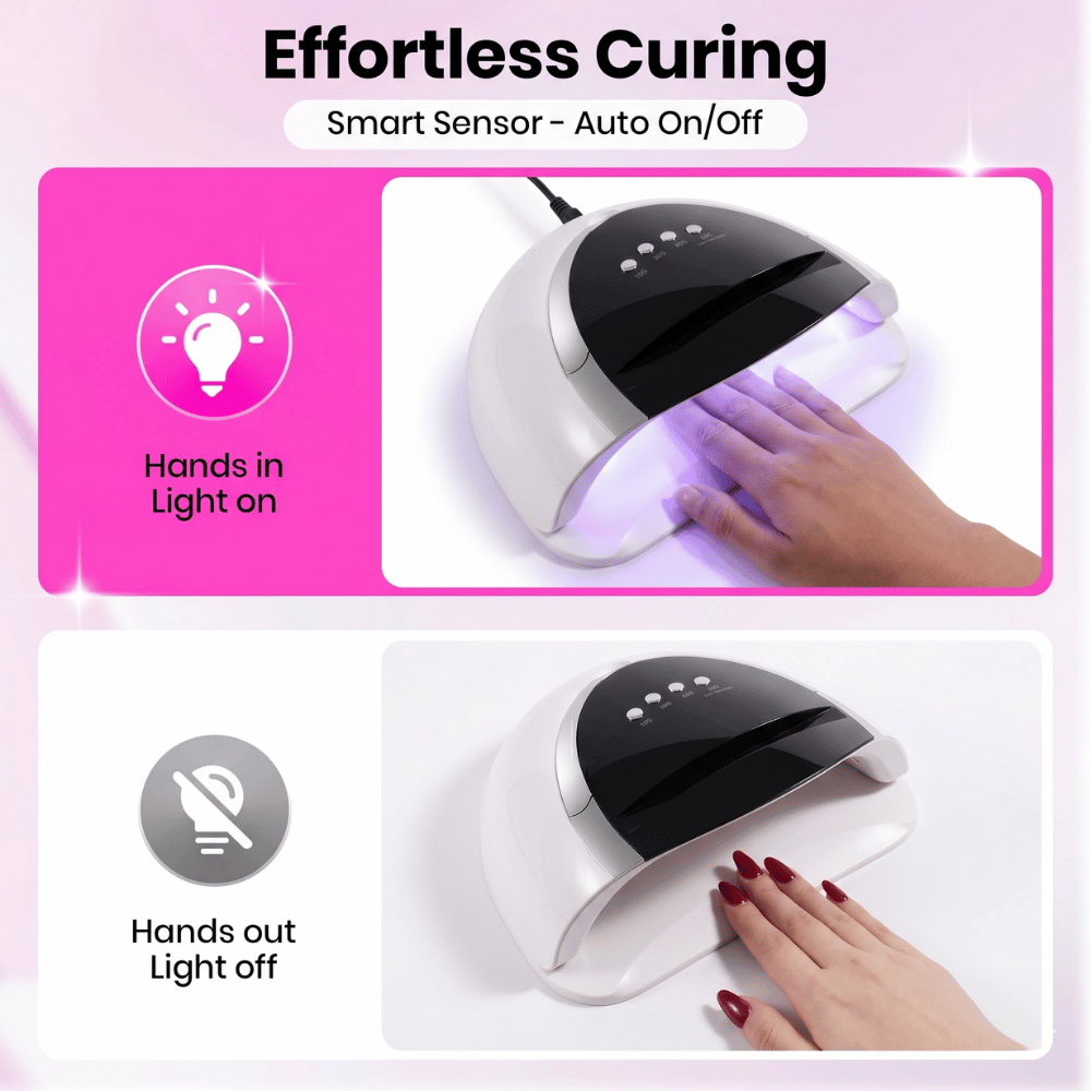 UV Lamp Nail Dryer YC-57 – 256W with Smart Sensor & LED Display