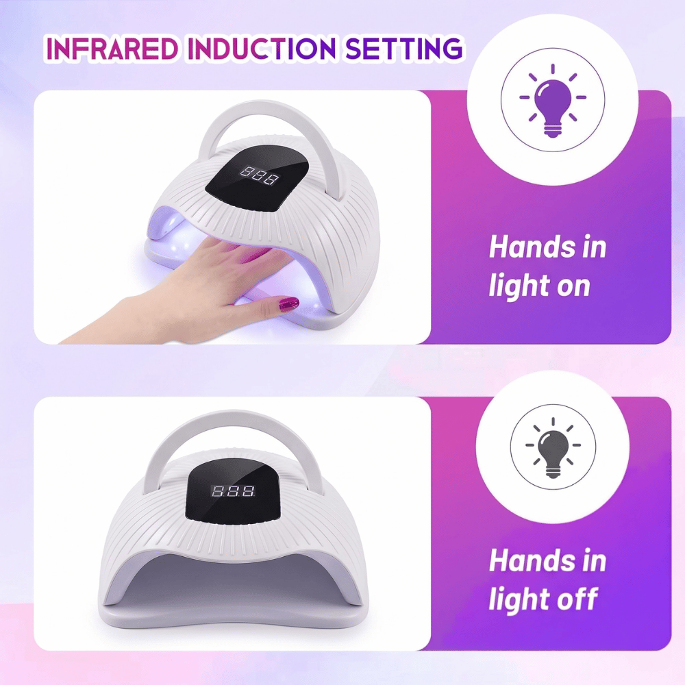 UV Lamp Nail Dryer BM-8 268W with Smart Sensor & LED Display