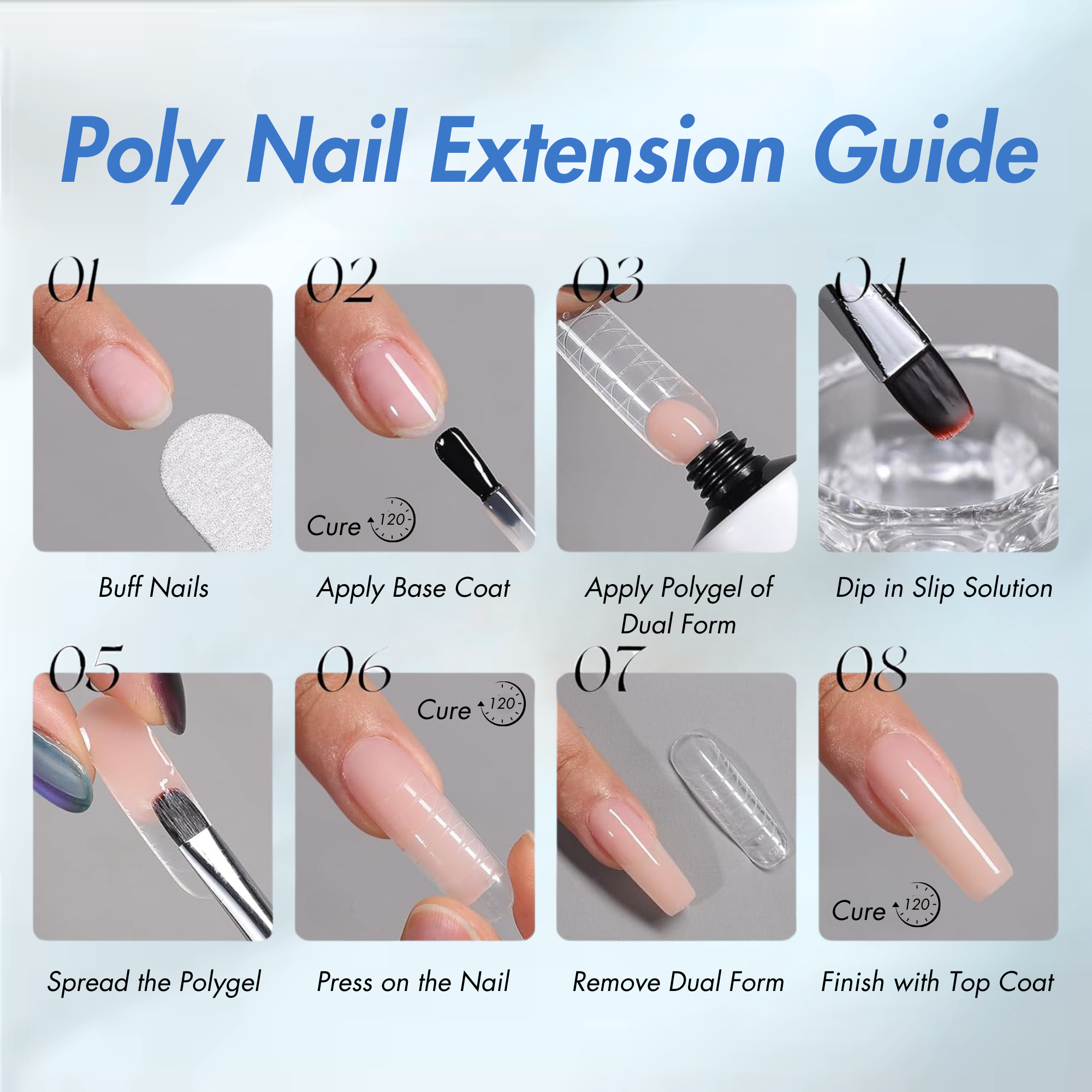 Vayve Polygel for Nail Extension – UV/LED Soak Off Poly Nail Gel (30g)