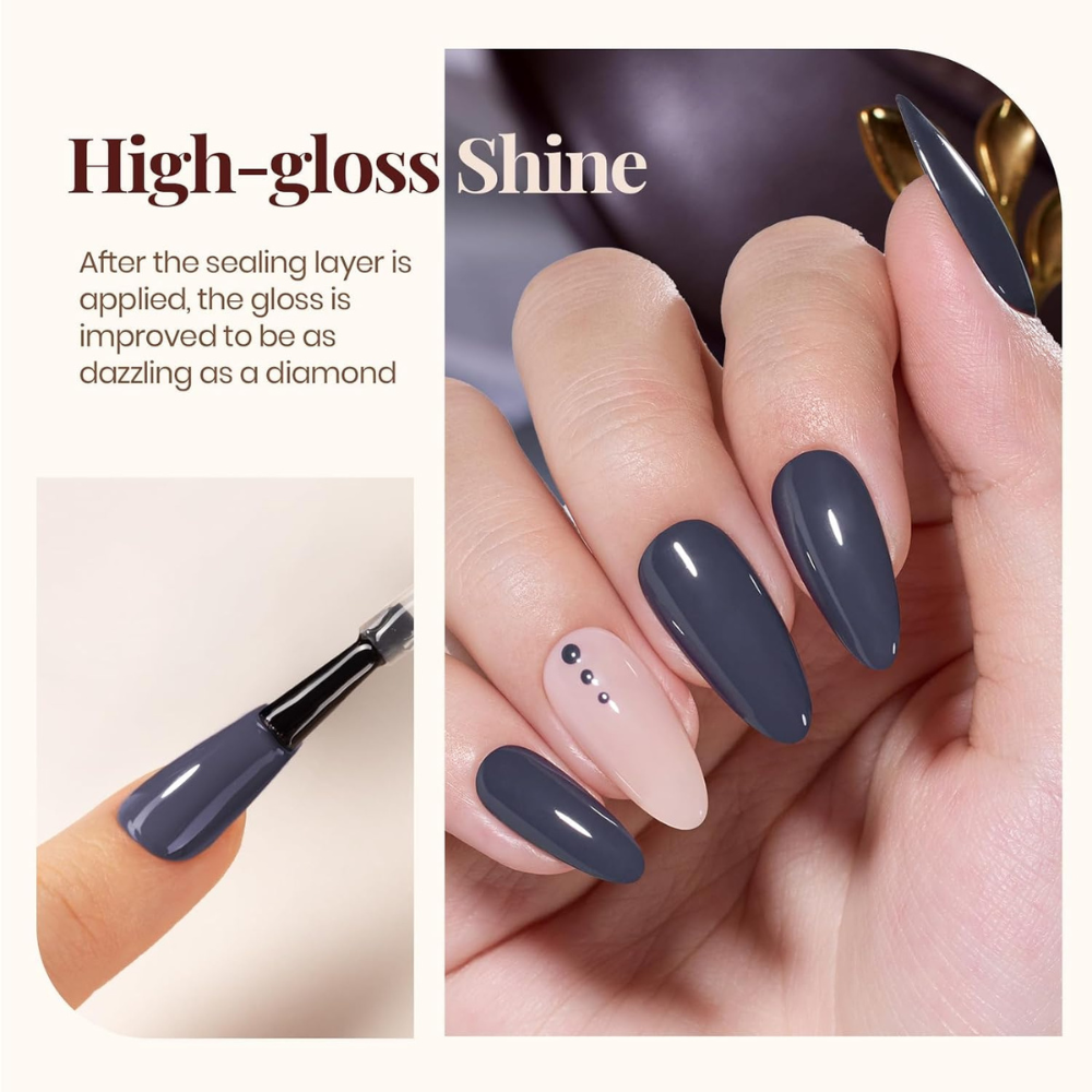 Vayve 3-in-1 Nail Essential Set – Base Coat + Matte & Shiny Top Coat Combo