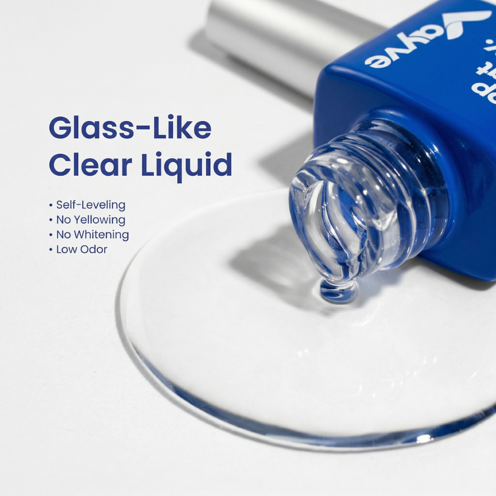 Vayve Base Coat & Shiny Top Coat Combo – Long Lasting & Glossy Finish