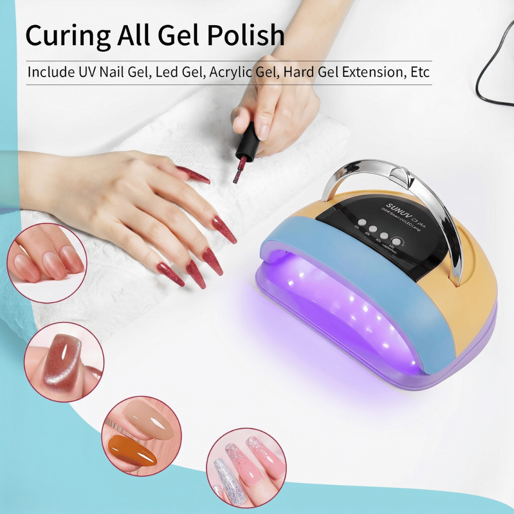UV Lamp Nail Dryer C8 Plus – 256W Nail Lamp with 57 LEDs & Smart Auto Sensor