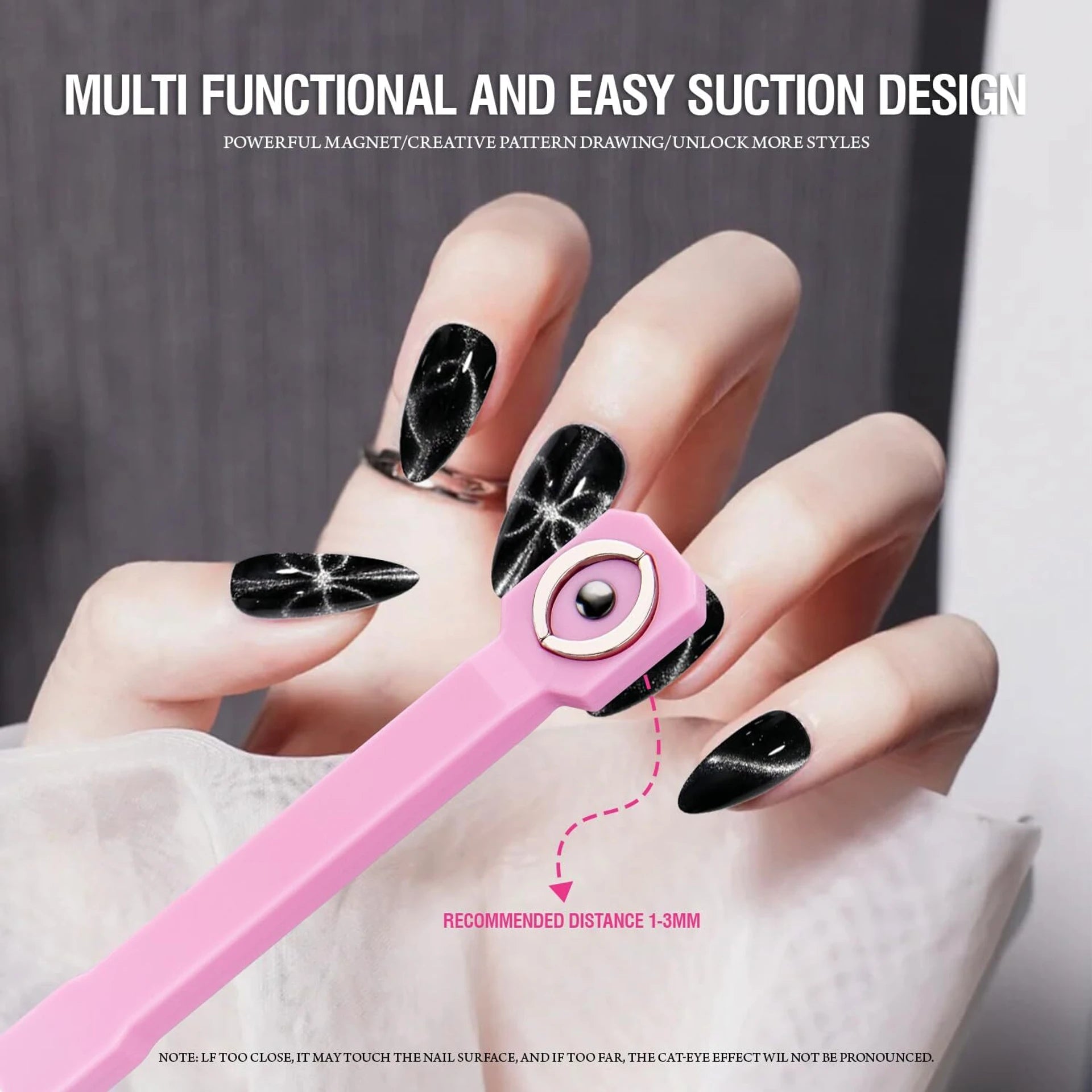 Vayve 2 Pcs Cat Eye Nail Magnet Pen Set 3-in-1 & 6-in-1 Magnetic Tools