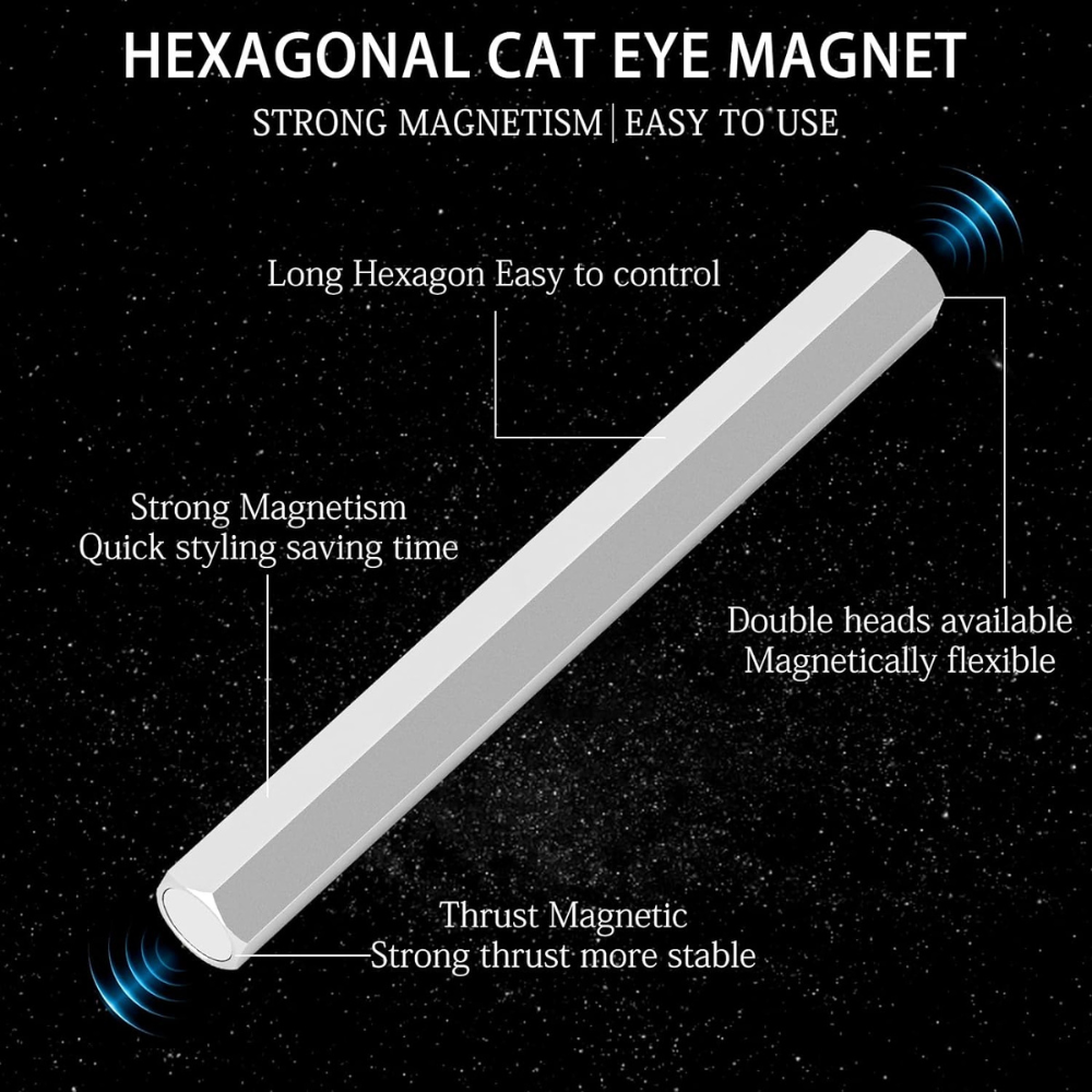 Vayve Hexagonal Cat Eye Nail Magnet Pen Magnetic Tool