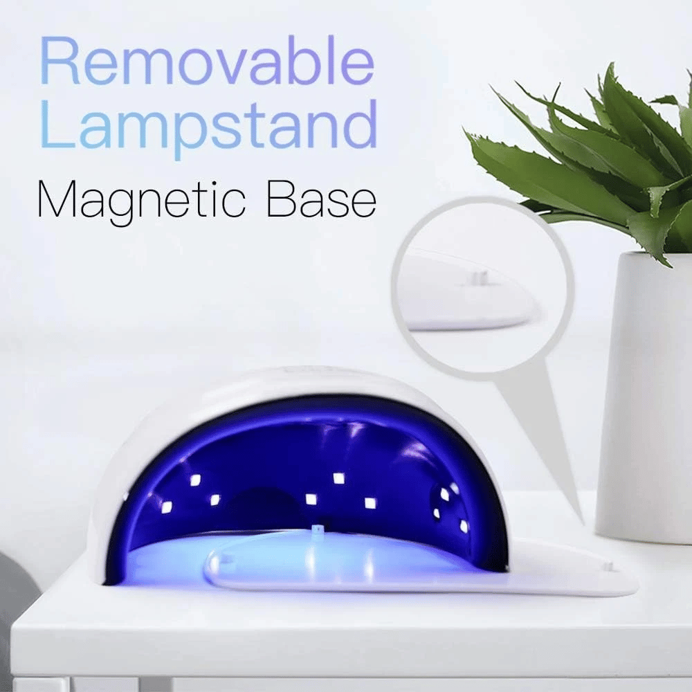 UV Lamp Nail Dryer 72W with Smart Sensor, LCD Display & Removable Base