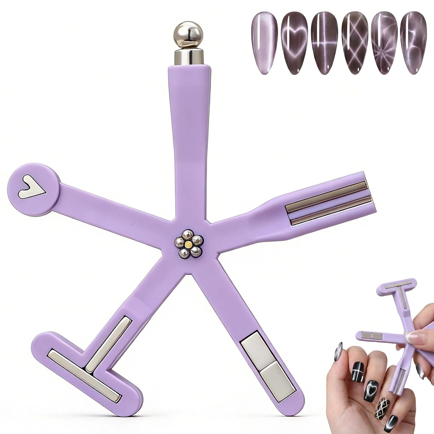 Vayve 9-in-1 Cat Eye Nail Magnet Tool | Multi-Functional Nail Magnet Pen