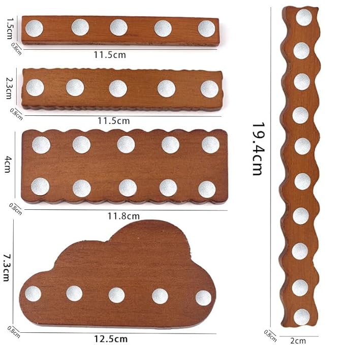 Vayve Wooden Nail Display Stand - Tip Practice Stand With Magnetic Holder for Nail Art