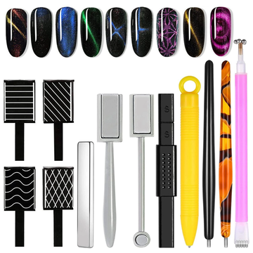 Vayve 12pcs Cat Eye Nail Magnet Tool Set for Magnetic Gel Polish