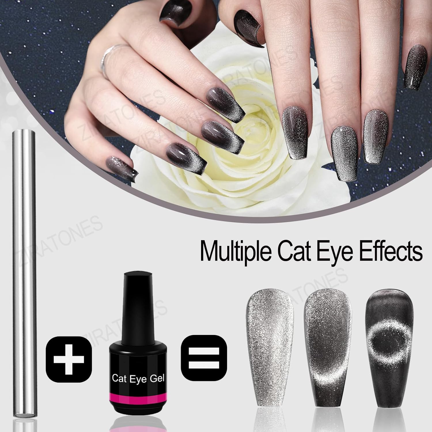 Vayve Double Head Cat Eye Nail Magnet Tool for Magnetic Gel Designs