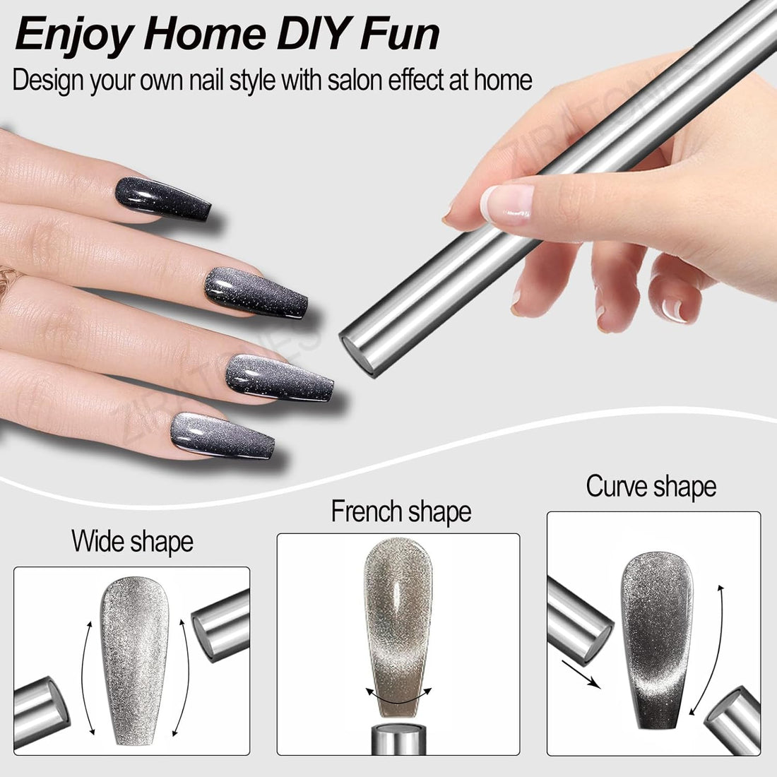 Vayve Double Head Cat Eye Nail Magnet Tool for Magnetic Gel Polish