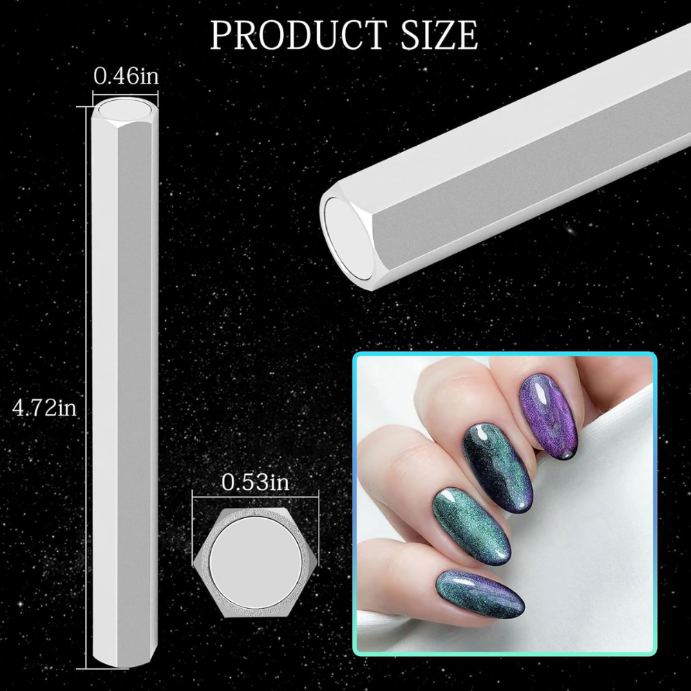 Vayve Hexagonal Cat Eye Nail Magnet Pen Magnetic Tool