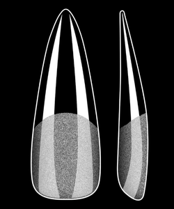 Vayve Soft Gel Nail Tips – Half Matte Pre Buff & Full Clear, 120 Pcs (12 Sizes)