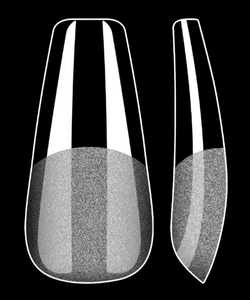 Vayve Soft Gel Nail Tips – Half Matte Pre Buff & Full Clear, 120 Pcs (12 Sizes)