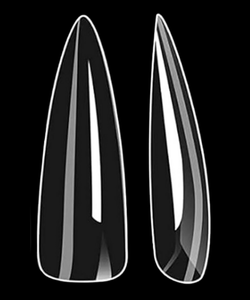 Vayve Soft Gel Nail Tips – Half Matte Pre Buff & Full Clear, 120 Pcs (12 Sizes)