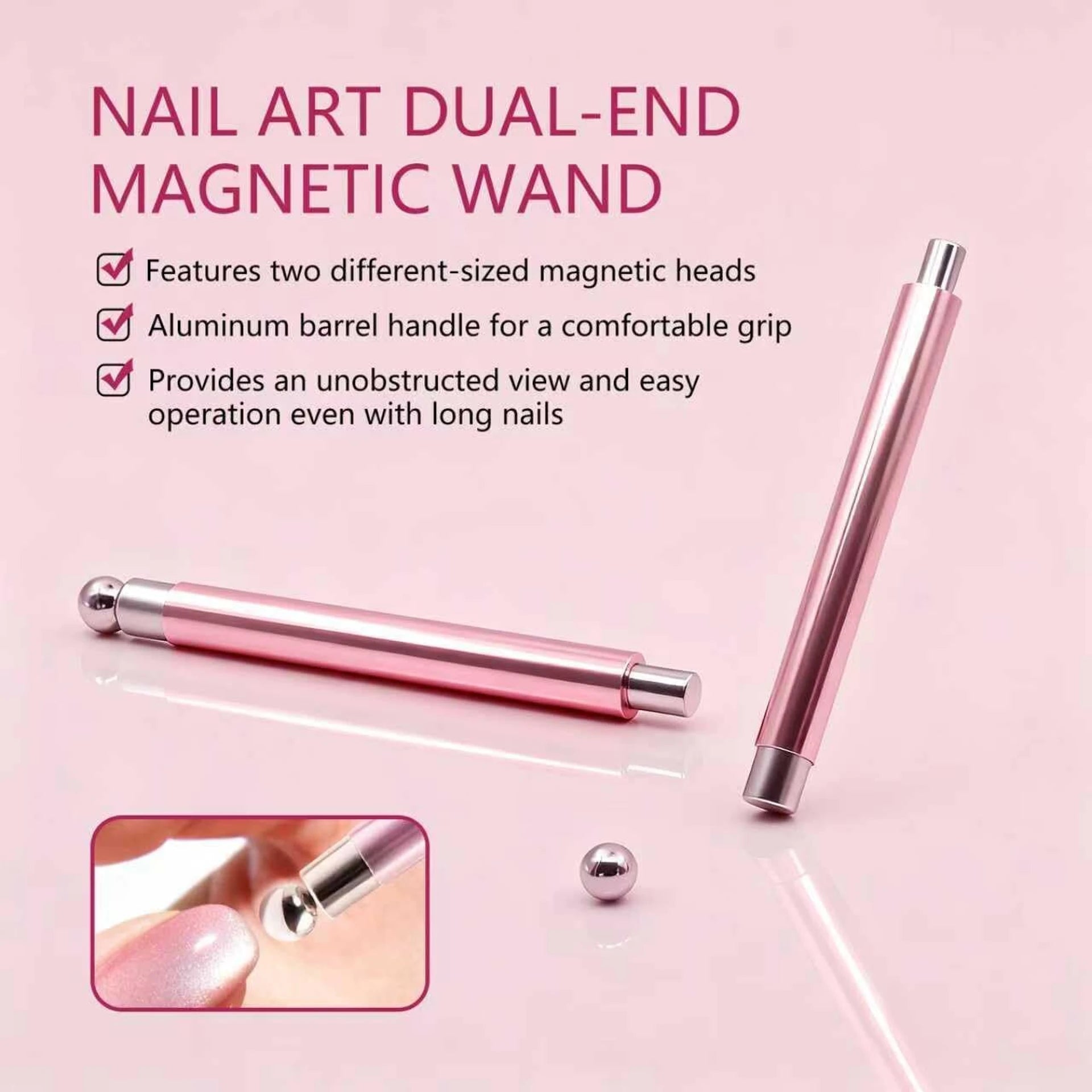 Vayve Dual-Ended Cat Eye Nail Magnet Pen for Magnetic Gel Designs