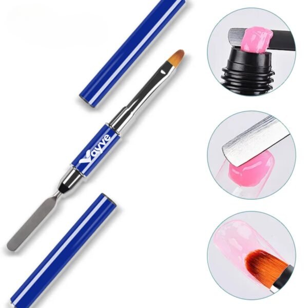 Vayve Nail Extension Tools – Poly Nail Tips, Spatula/Brush, Nail Filer | Nail Art Kit - Image 3