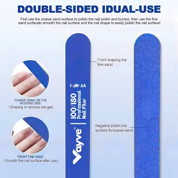 Vayve Nail Extension Tools – Poly Nail Tips, Spatula/Brush, Nail Filer | Nail Art Kit - Image 4
